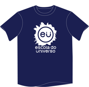 Camiseta Azul Manga Curta Escola do Universo - A partir de